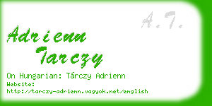 adrienn tarczy business card